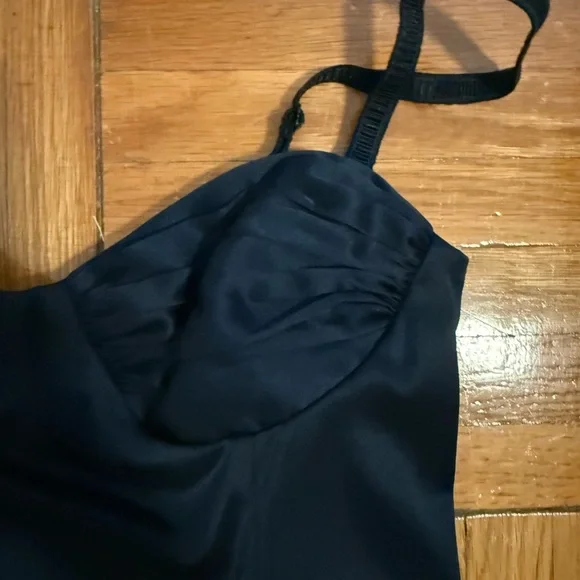 Reformation - Stormi Satin Dress in Midnight - Picture 7 of 8